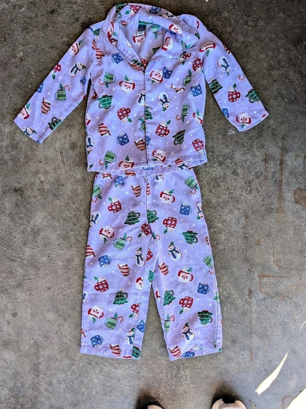 Old Navy Kids Christmas Pajama Set Size 2T